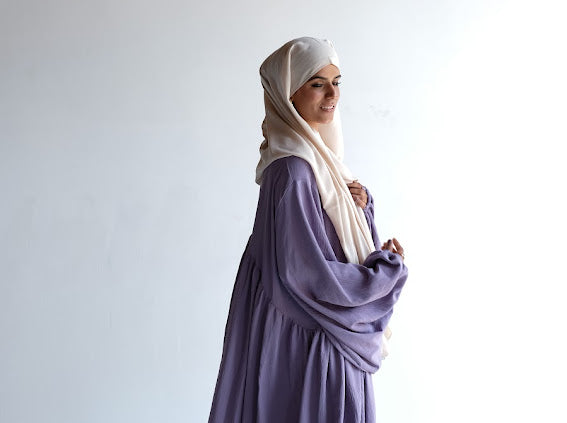 AFRAA ABAYA purple