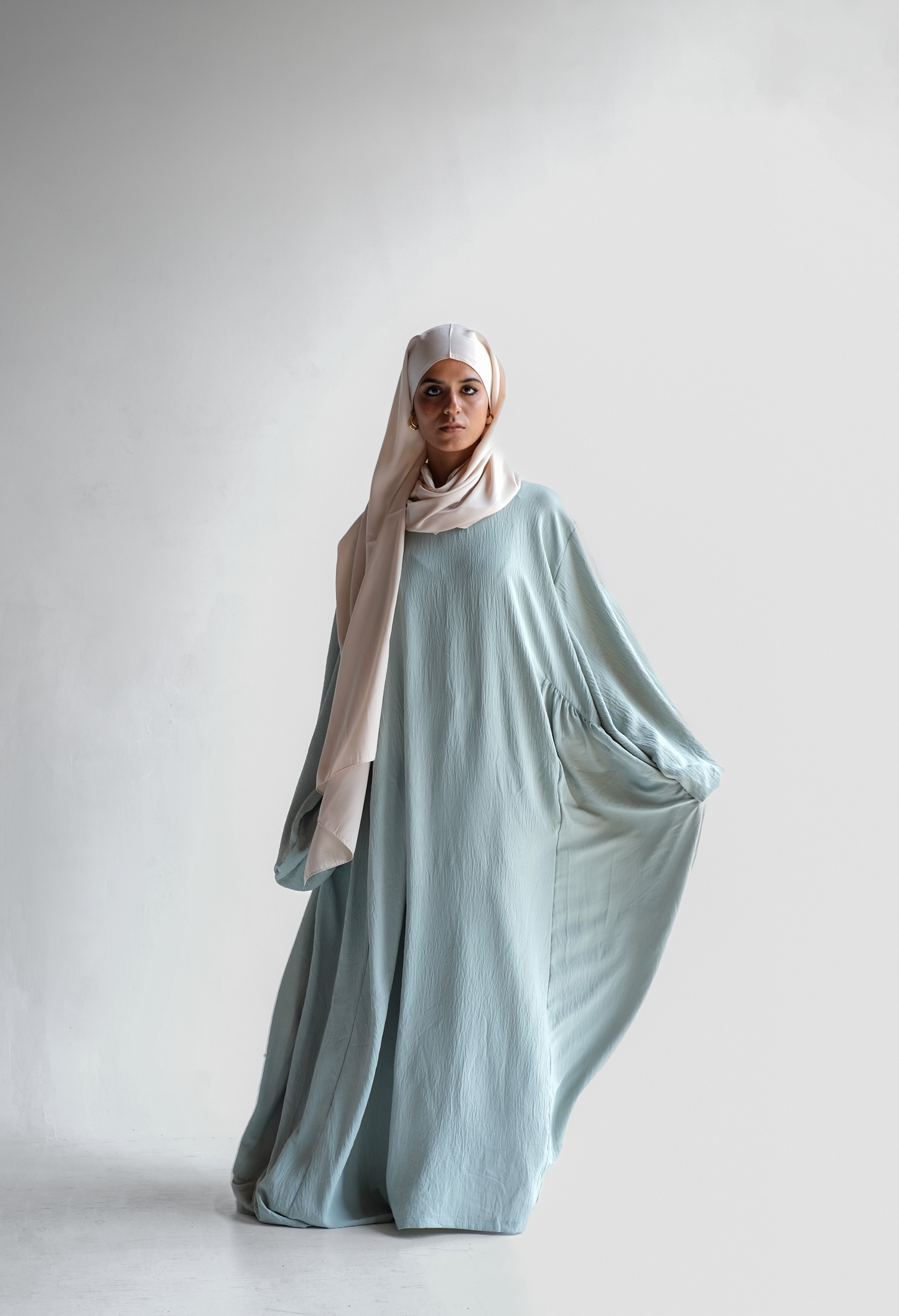 AFRAA ABAYA LIGHT BLUE