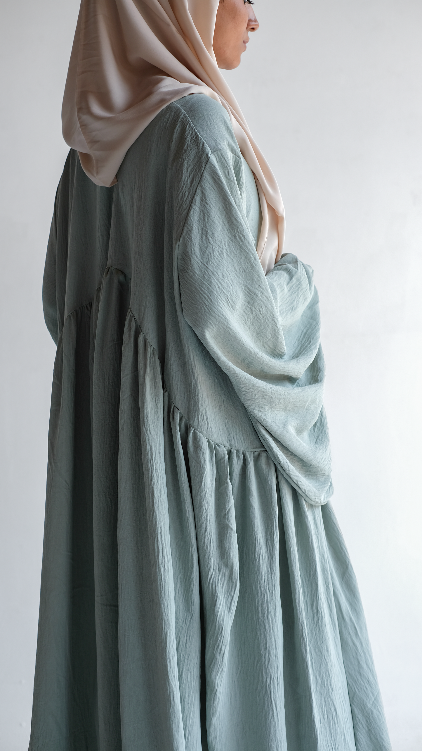 AFRAA ABAYA LIGHT BLUE